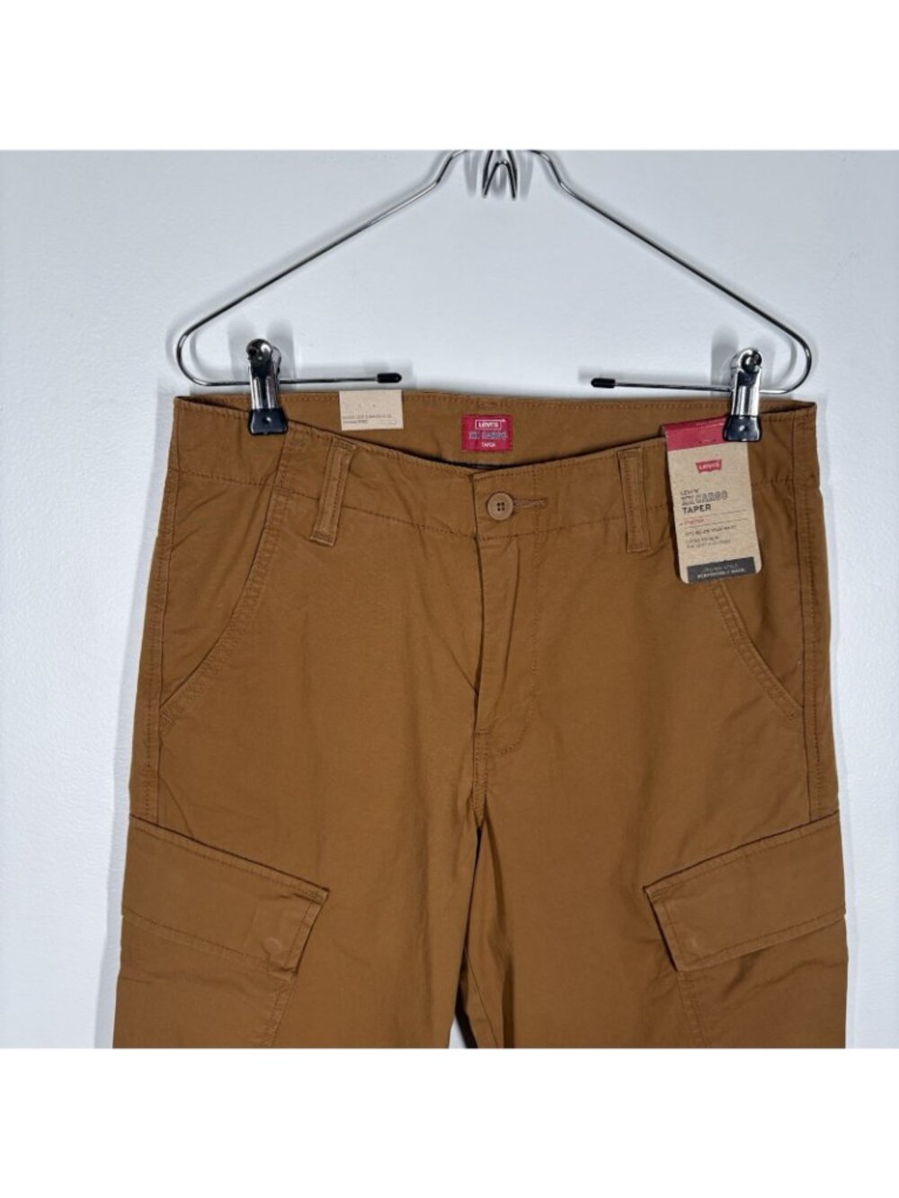 Levi’s Men Size 34x30 Brown Stretch Casual Chino XX Cargo Taper Pants NWT - Picture 6 of 13